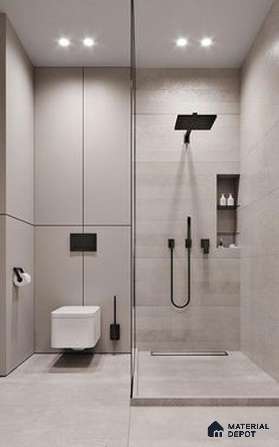 A bathroom with a large tub in the middle of the room and two sinks and two sinks on the wall next to a bathtub in front of a window that has a wooden floor in the wall above